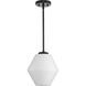 Copeland 1 Light 10 inch Matte Black Pendant Ceiling Light