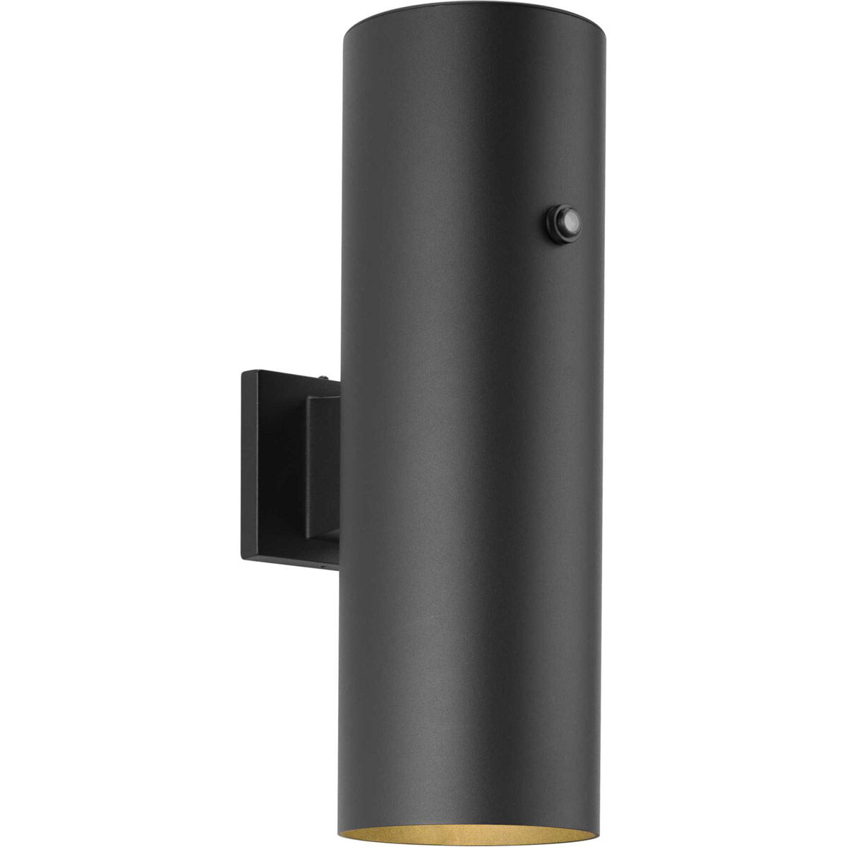 CYL RNDS Outdoor Wall Lantern in Black, Progress LED