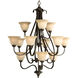Torino 12 Light 34 inch Forged Bronze Foyer Chandelier Ceiling Light