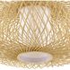 Cordova 1 Light 16 inch Natural Rattan Pendant Ceiling Light, Design Series