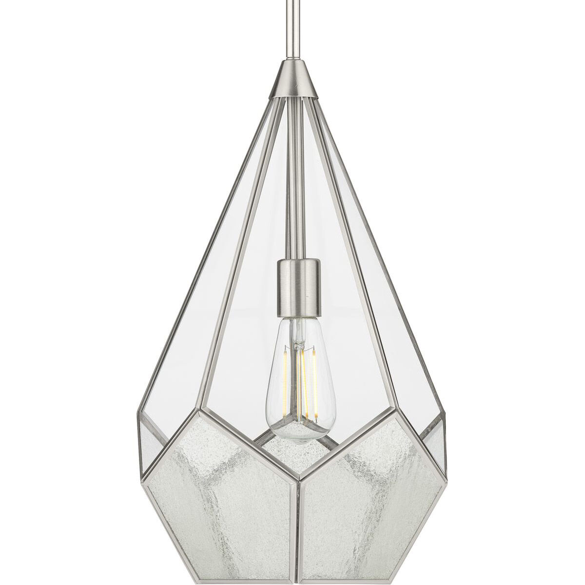 Brushed nickel 2025 geometric pendant light