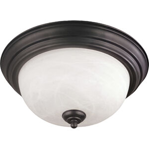 Harmony 2 Light 14 inch Painted Bronze Flush Mount Ceiling Light