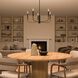 Reines 5 Light 26 inch Matte Black Chandelier Ceiling Light