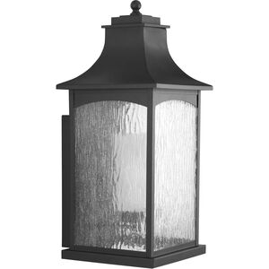 Maison 1 Light 24 inch Textured Black Outdoor Wall Lantern, Large, Design Series