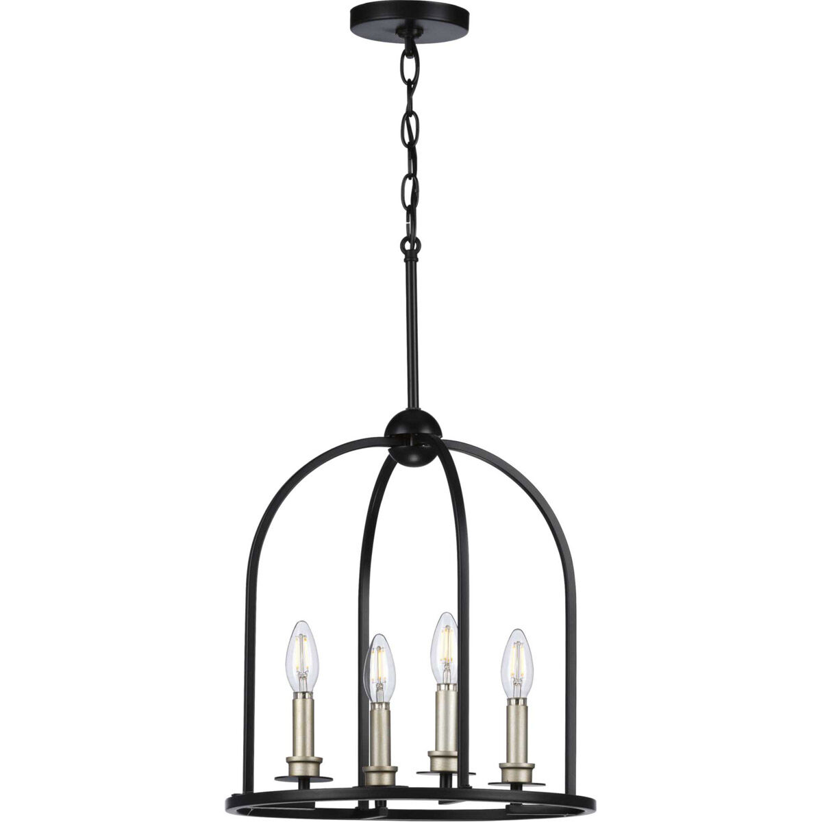 Seneca 4 Light 15 inch Matte Black Pendant Ceiling Light
