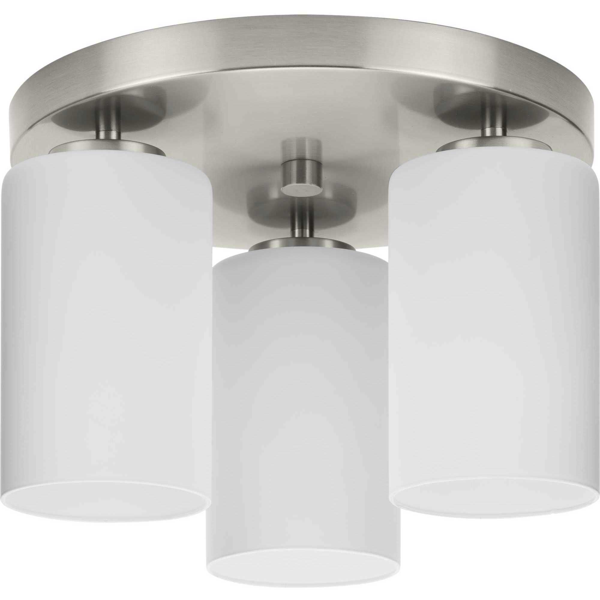 Cofield 3 Light 12 inch Brushed Nickel Flushmount Ceiling Light