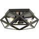 Saucedo 3 Light 14.62 inch Architectural Bronze Flush Mount Ceiling Light, Design Series