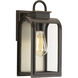 Refuge 1 Light 13 inch Oil Rubbed Bronze Outdoor Wall Lantern, Small