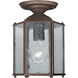 Roman Bronze 1 Light 7 inch Roman Bronze Outdoor Ceiling Lantern