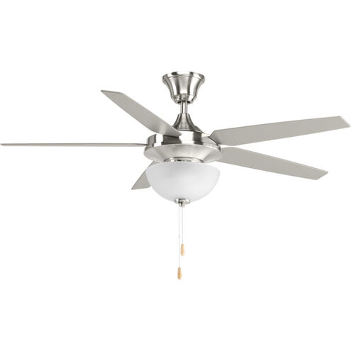 AirPro 54 inch Brushed Nickel with Silver/Natural Cherry Blades Ceiling Fan