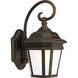 Crawford 1 Light 13 inch Oil Rubbed Bronze Outdoor Wall Lantern