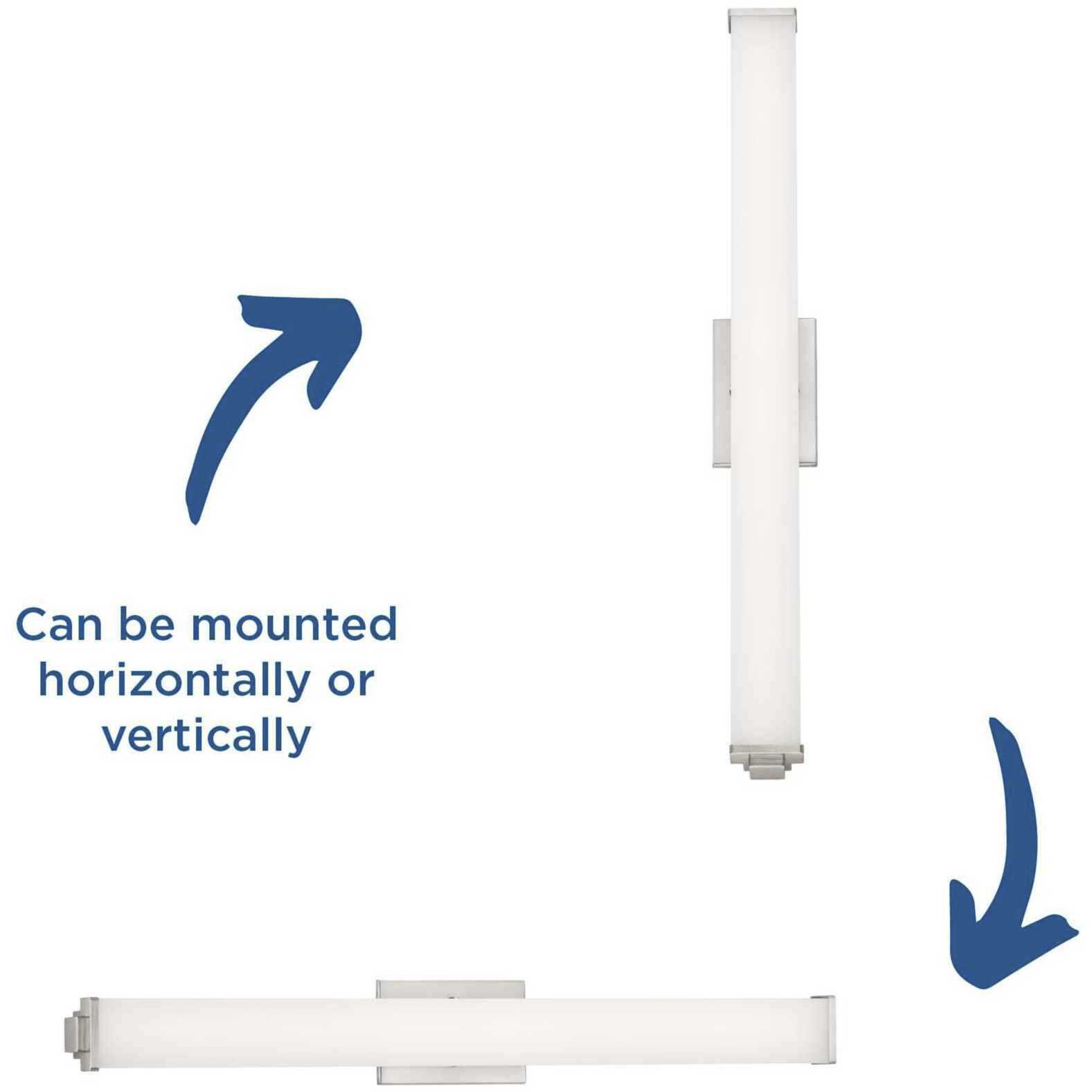 Phase 2.1 LED LED 36 inch Brushed Nickel Linear Bath Bar Wall Light, Progress LED