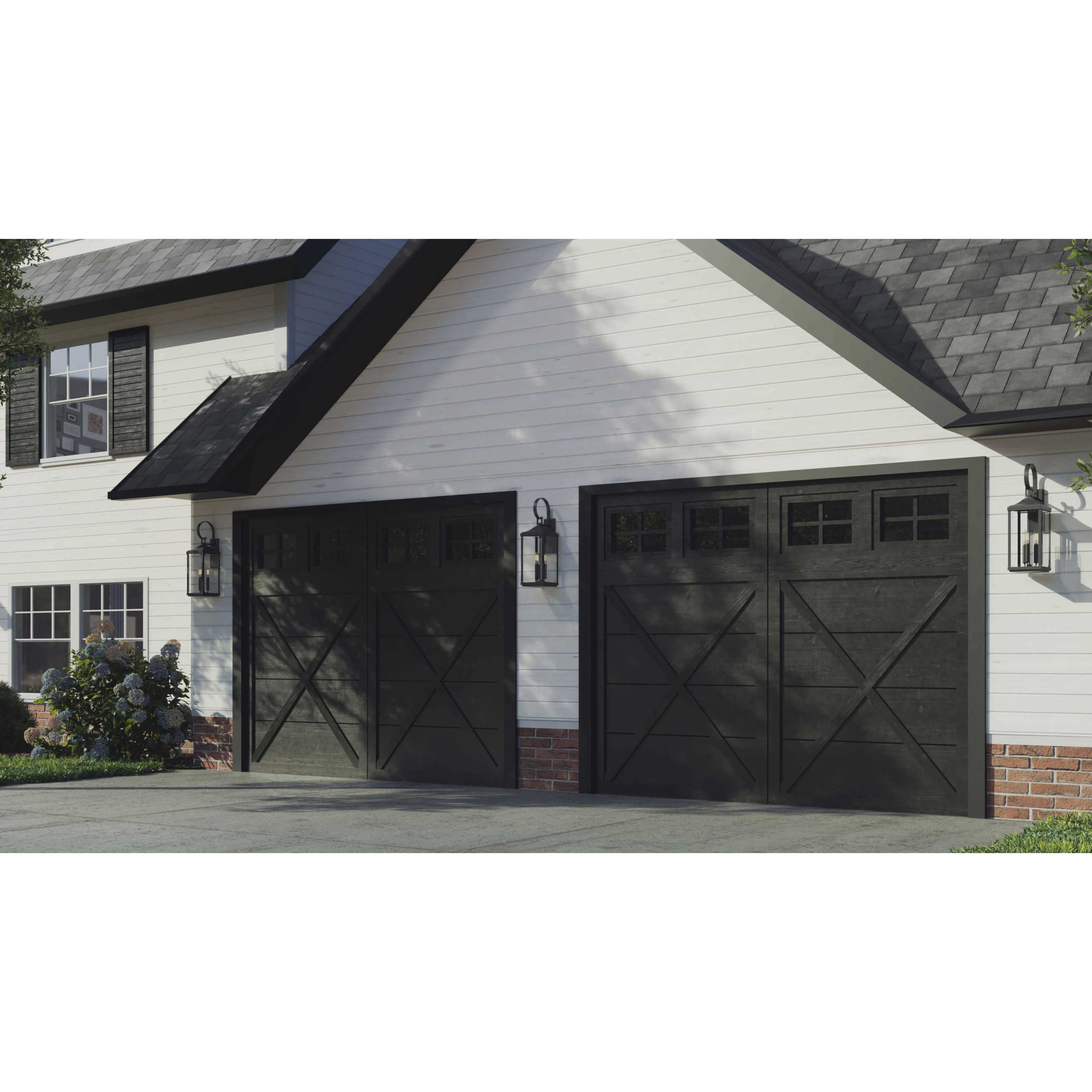 Gibbes Street 3 Light 31 inch Textured Black Outdoor Wall Lantern, Large, Design Series