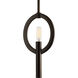 Draper 1 Light 6.5 inch Antique Bronze Mini-Pendant Ceiling Light