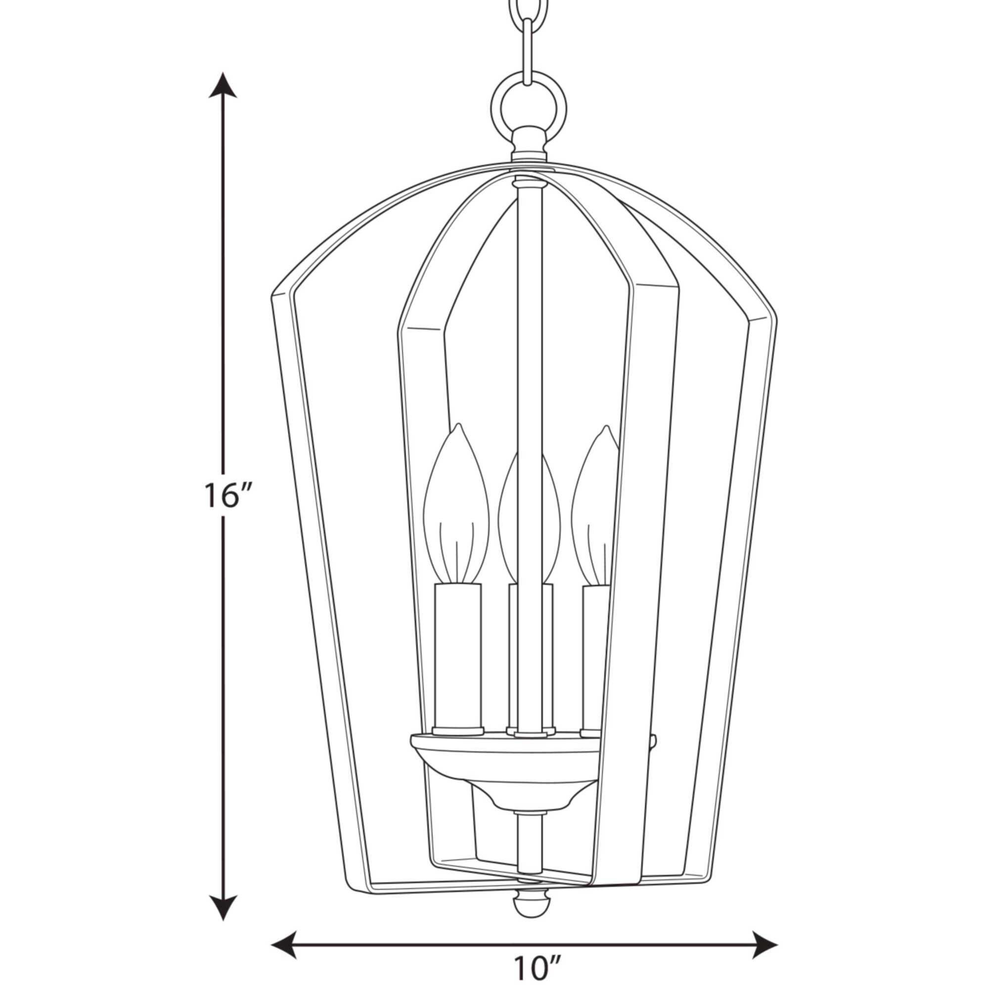 Gather 3 Light 10 inch Antique Bronze Foyer Pendant Ceiling Light