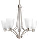 Asset 5 Light 24 inch Brushed Nickel Chandelier Ceiling Light