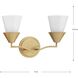 Pinellas 2 Light 15 inch Soft Gold Vanity Light Wall Light, Design Series