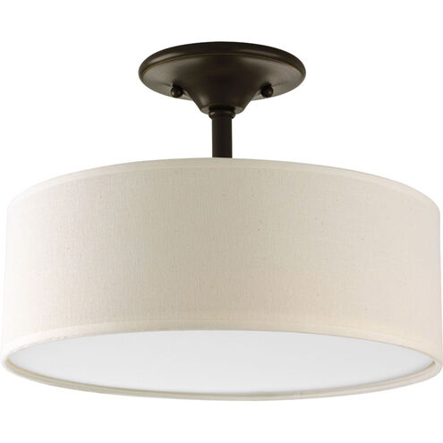 Inspire 2 Light 13 inch Antique Bronze Semi-Flush Mount Ceiling Light