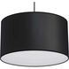 Markor 3 Light 18.12 inch Brushed Nickel/Matte Black/Vintage Brass Drum Pendant Ceiling Light