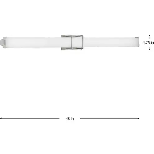 Progress Light Linear Led Progress P300213-009-30 Phase 2.2 LED LED 48 inch Brushed Nickel Linear ...