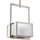Haven 1 Light 8 inch Brushed Nickel Mini-Pendant Ceiling Light in Etched