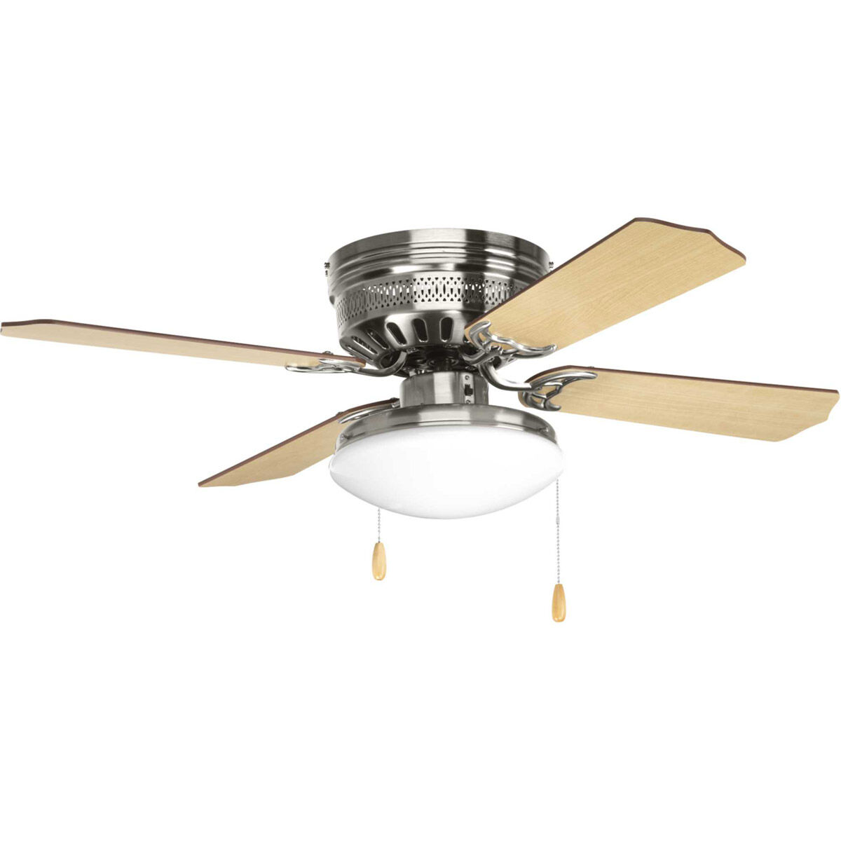 AirPro Hugger 42 inch Brushed Nickel with Cherry/Natural Cherry Blades Ceiling Fan