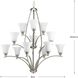 Joy 12 Light 38 inch Brushed Nickel Chandelier Ceiling Light