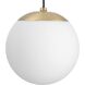 Atwell 1 Light 8 inch Brushed Bronze Pendant Ceiling Light, Small