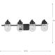 Northlake 4 Light 32.5 inch Matte Black Bath Light Wall Light