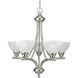 Glendale 5 Light 26 inch Brushed Nickel Chandelier Ceiling Light