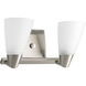 Rizu 2 Light 14 inch Brushed Nickel Bath Vanity Wall Light