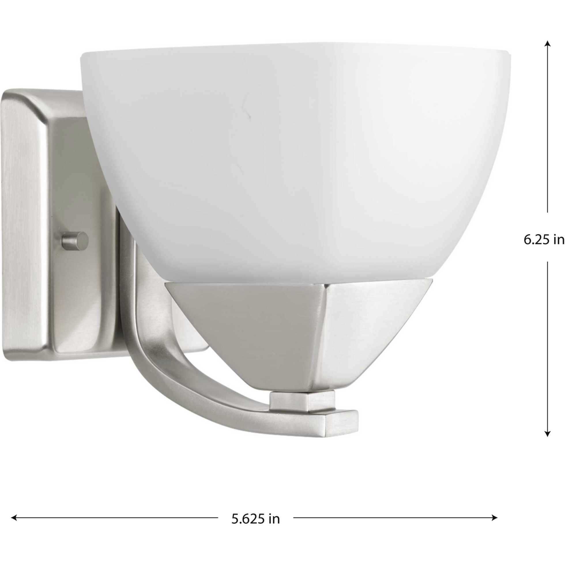 Appeal 1 Light 5.63 inch Brushed Nickel Bath Vanity Wall Light