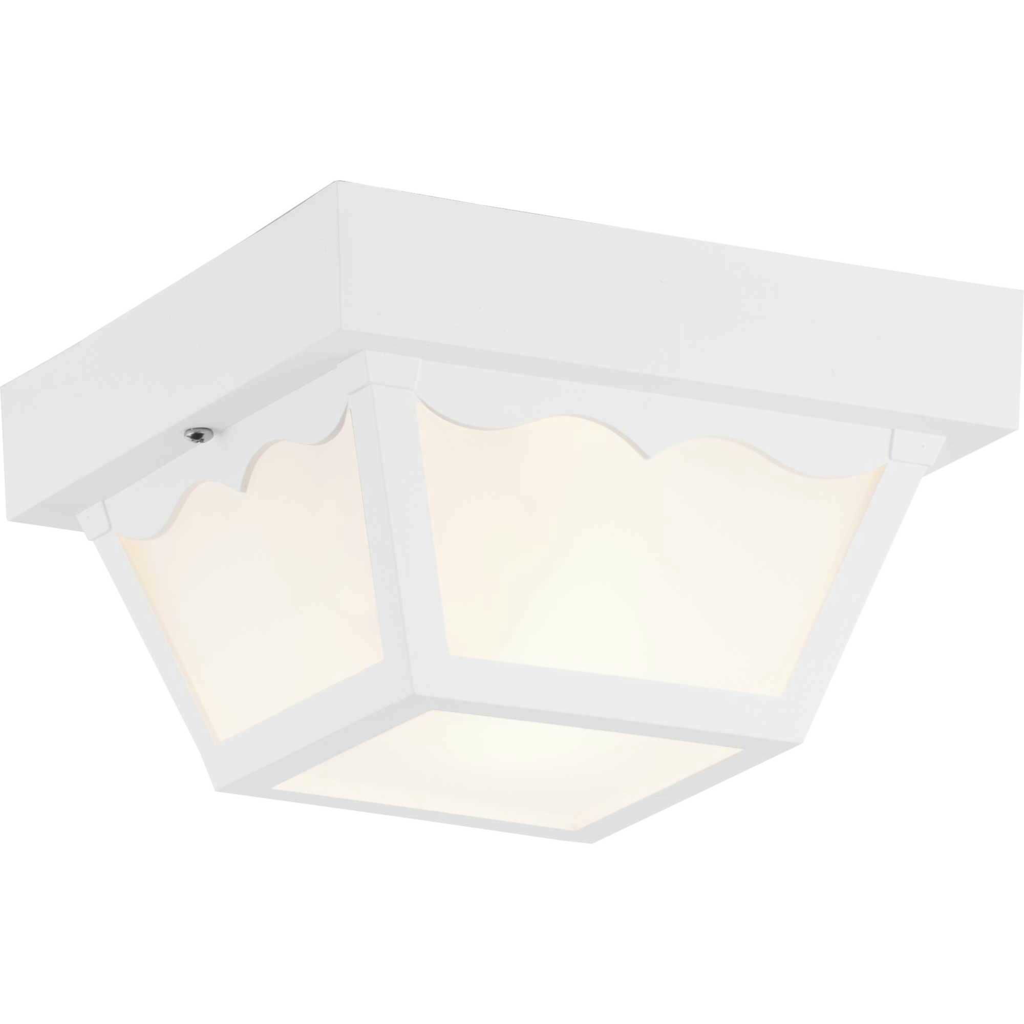Ceiling Mount 1 Light 8.25 inch White Outdoor Flush Mount