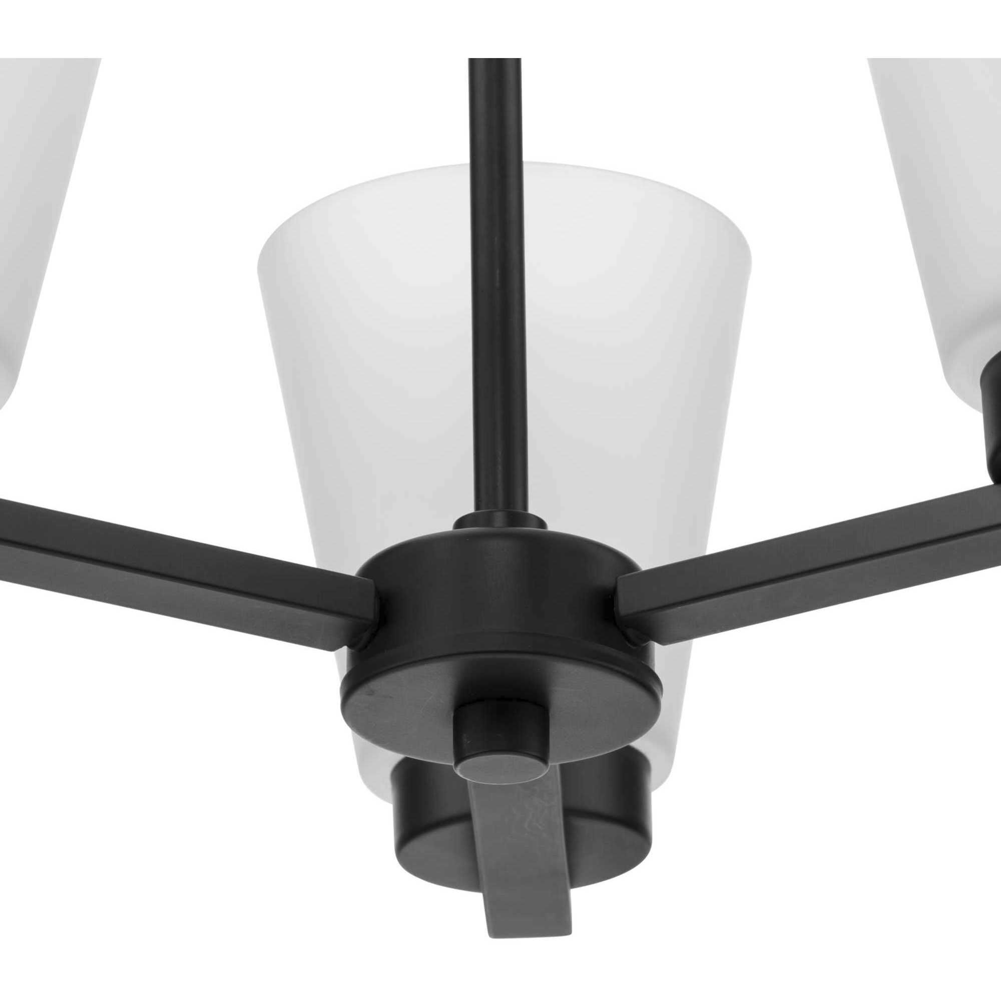 Tanner 3 Light 16.62 inch Matte Black Chandelier Ceiling Light