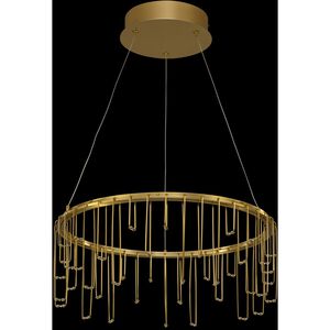 Lucerna LED 13.75 inch Stainless Steel Gold Chandelier Ceiling Light