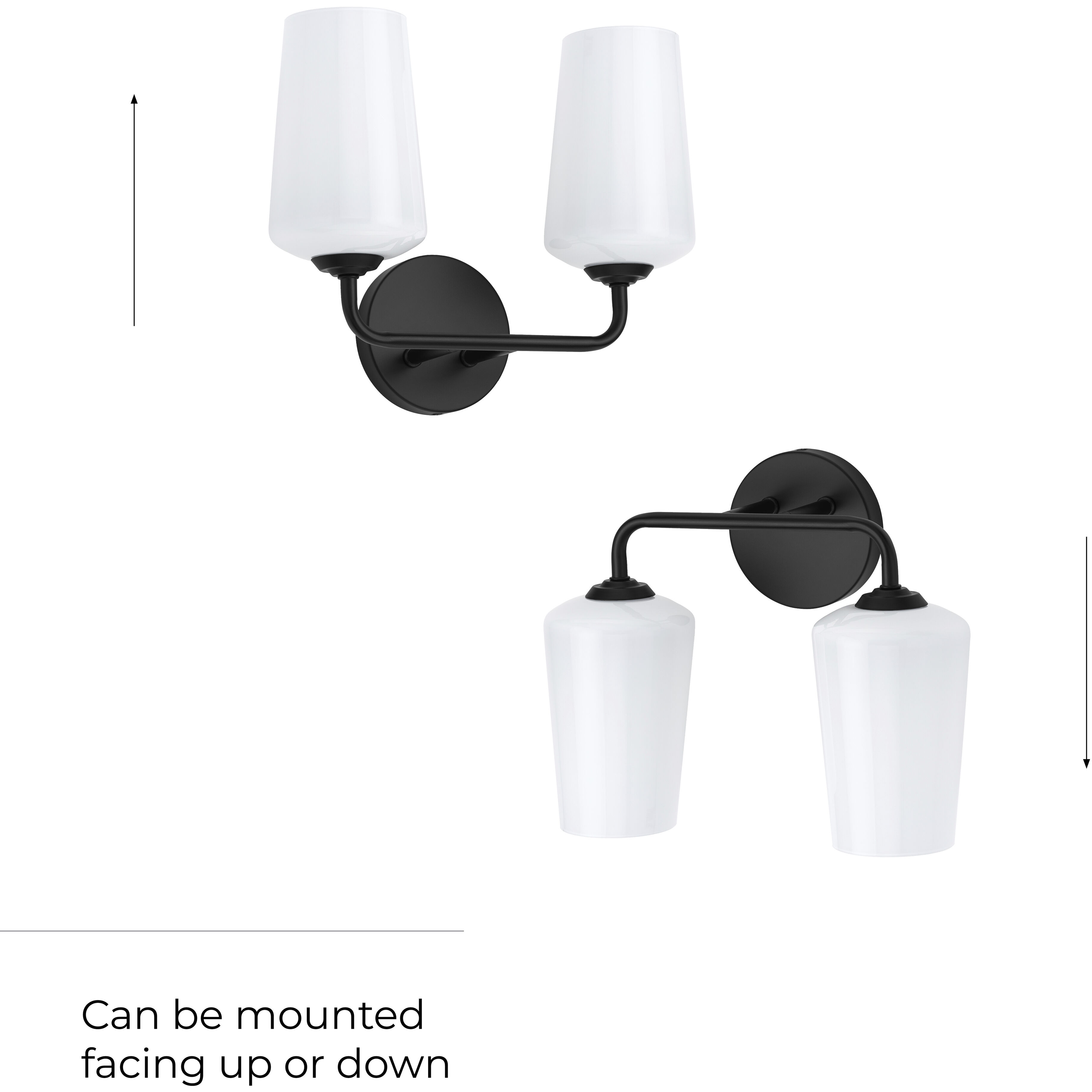 Celino 2 Light 14 inch Black Vanity Light Wall Light