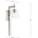 Saffert 1 Light 10 inch Brushed Nickel Wall Bracket Wall Light, Design Series