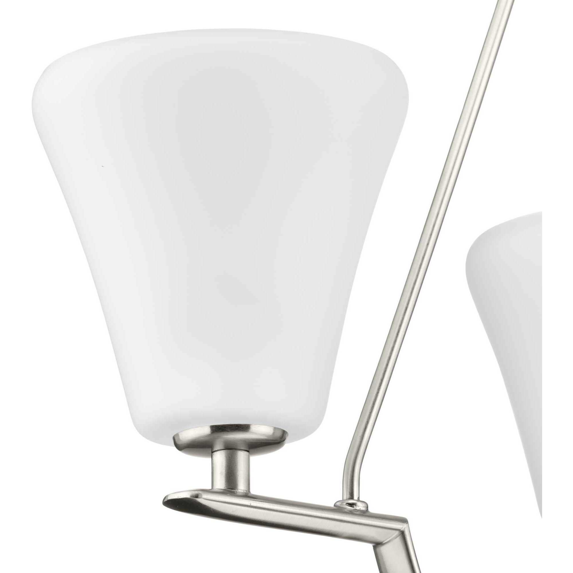 Bravo 3 Light 18 inch Brushed Nickel Foyer Chandelier Ceiling Light