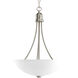 Gather 2 Light 15 inch Brushed Nickel Foyer Pendant Ceiling Light in Bulbs Not Included, Standard