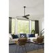 Spicer 54 inch Matte Black with Antique Black Blades Outdoor Ceiling Fan