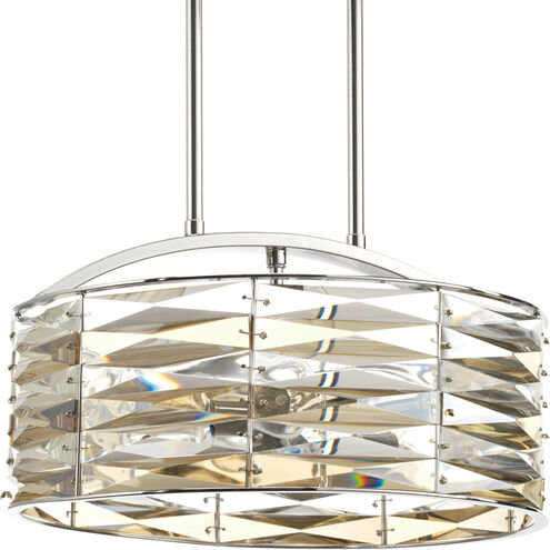The Pointe 5 Light 14 inch Polished Chrome Pendant Ceiling Light