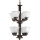 North Park 8 Light 18 inch Venetian Bronze Hall & Foyer Ceiling Light