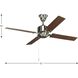 North Park 52 inch Brushed Nickel with Natural Cherry/Cherry Blades Ceiling Fan