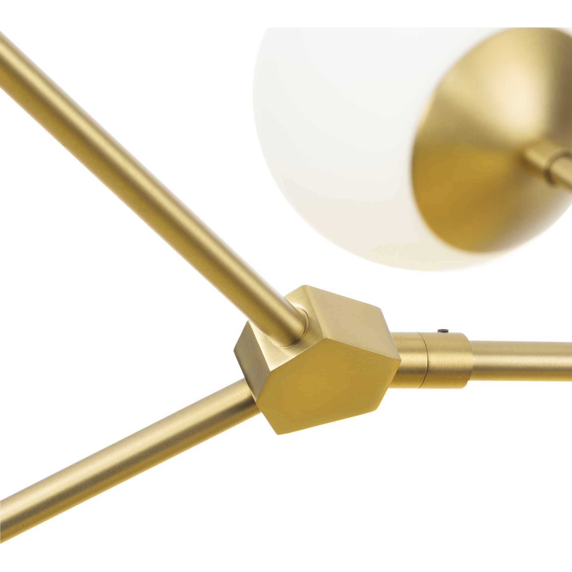 Haas 6 Light 50 inch Brushed Bronze Chandelier Ceiling Light, Design Series