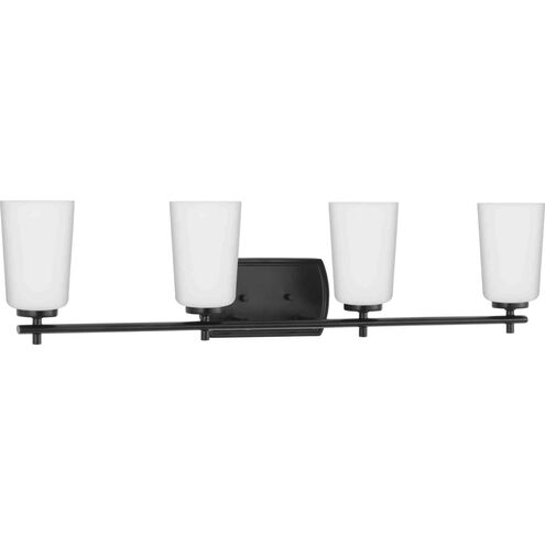 Adley 4 Light 32 inch Matte Black Bath Vanity Light Wall Light