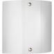 Compact Fluorescent Wall 2 Light 11 inch Brushed Nickel ADA Wall Sconce Wall Light in Bulbs Included, Smooth White