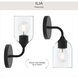 Ilia 1 Light 6 inch Matte Black Wall Sconce Wall Light