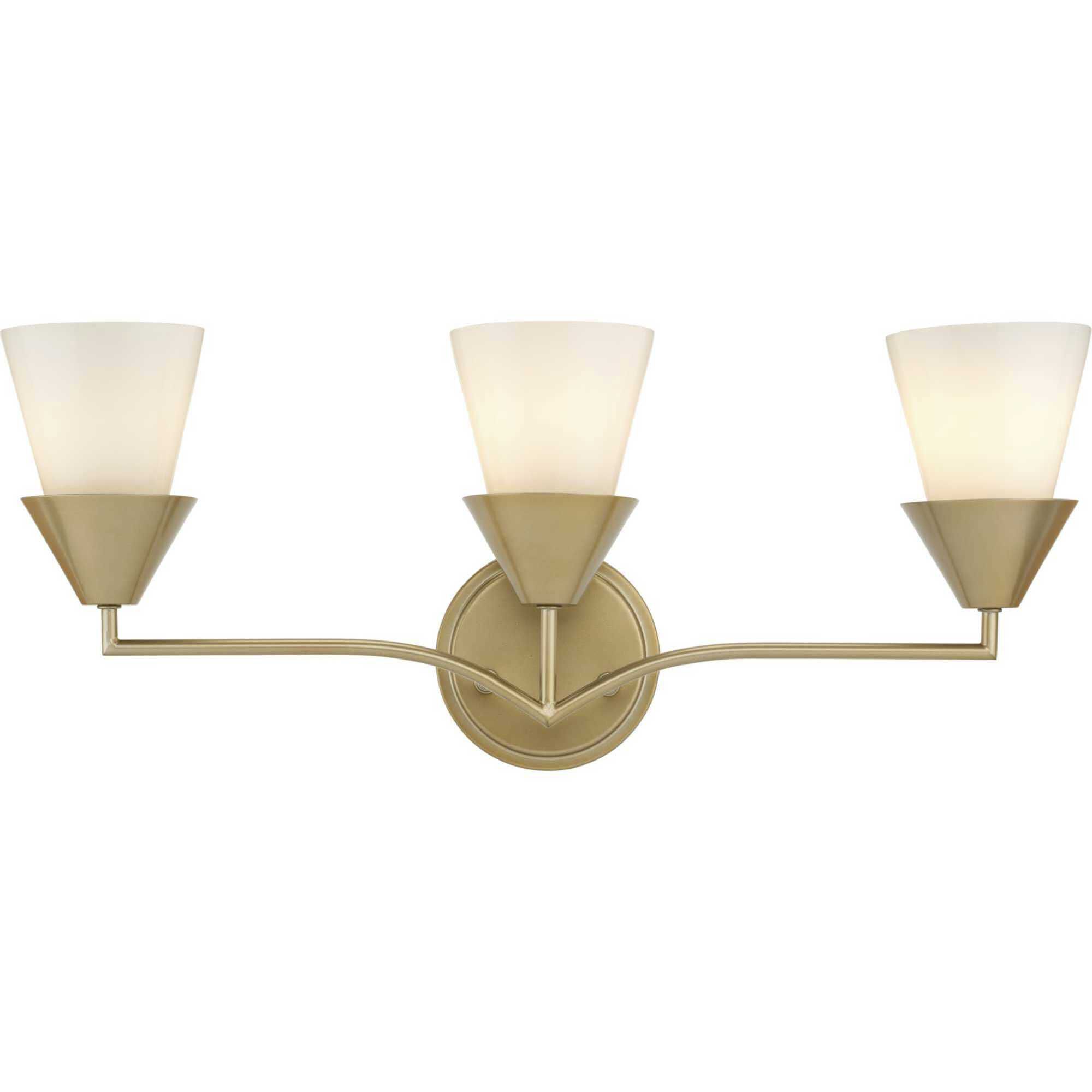 Pinellas 3 Light 24 inch Soft Gold Vanity Light Wall Light, Design Series