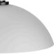Classic Dome Pendant 1 Light 15 inch Matte Black Pendant Ceiling Light