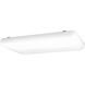 Modular Fluorescent 4 Light 18 inch White Flush Mount Ceiling Light